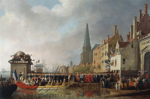 Entree de Bonaparte et de Josephine a Anvers, 18 juillet 1803 à Mathieu-Ignace van Bree