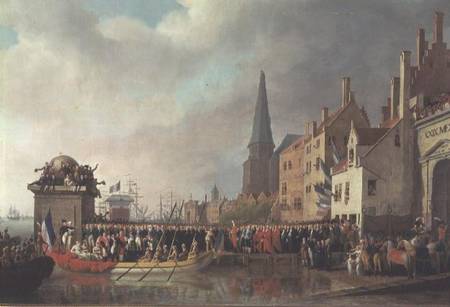 Entry of Bonaparte, as First Consul, into Antwerp on 18th July 1803 à Mathieu Ignace van Bree
