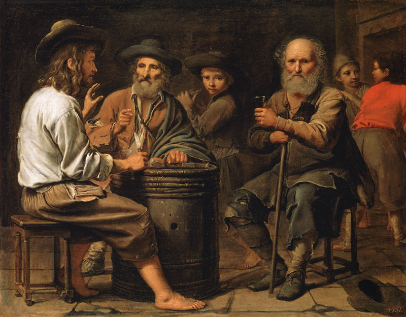 Peasants in a Tavern à Mathieu Le Nain
