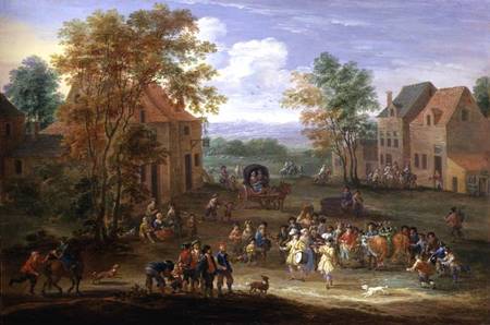 Festival in a Country Village à Mathys Schoevaerdts