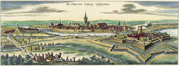 City and fortress of Spandau à Matthäus Merian l'Ancien