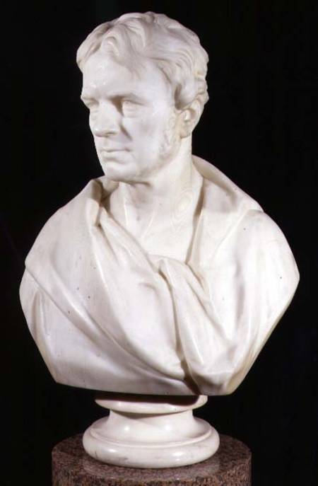 Bust Portrait of Michael Faraday (1791-1867) à Matthew Noble