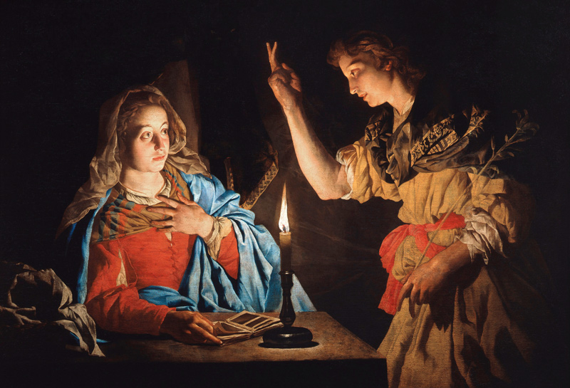 The Annunciation à Matthias Stomer
