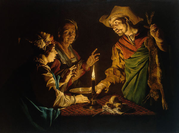 Esau and Jacob à Matthias Stomer