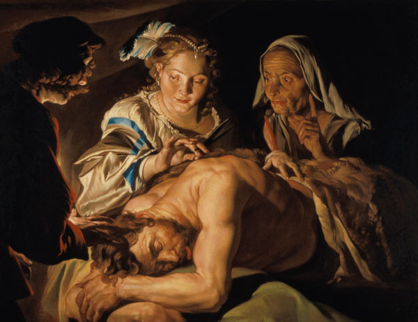 Samson and Delilah à Matthias Stomer