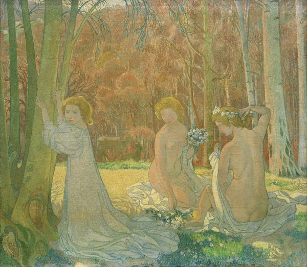 Figures in Spring Landscape à Maurice Denis