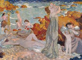 Baigneuses, plage du Pouldu