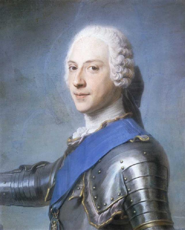 Portrait von Prinz Charles Edward Stuart. à Maurice Quentin de La Tour