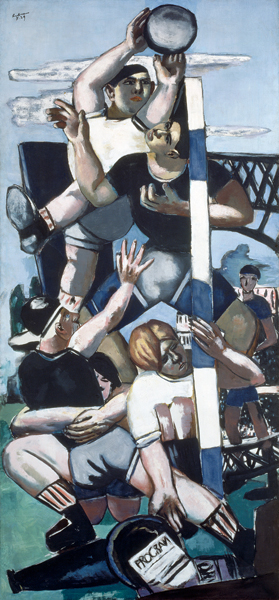Die Rugbyspieler. 1929. à Max Beckmann