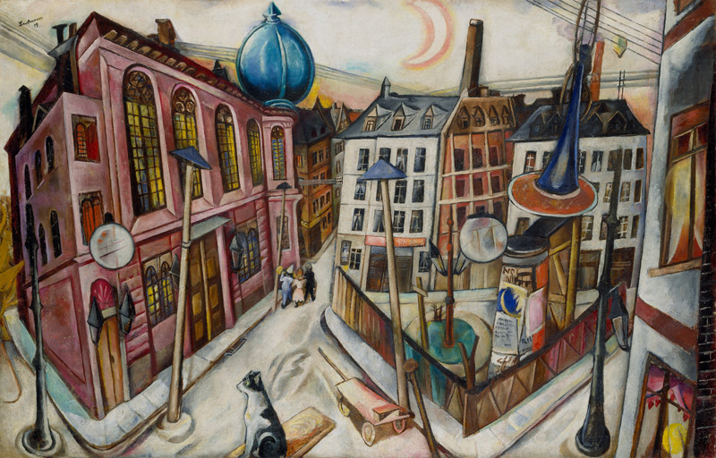 The Synagogue in Frankfurt am Main à Max Beckmann