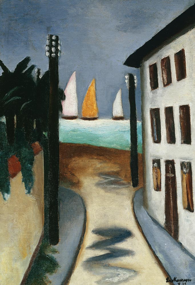 Small Landscape, Viareggio (Kleine Landschaft, Viareggio). 1925 à Max Beckmann