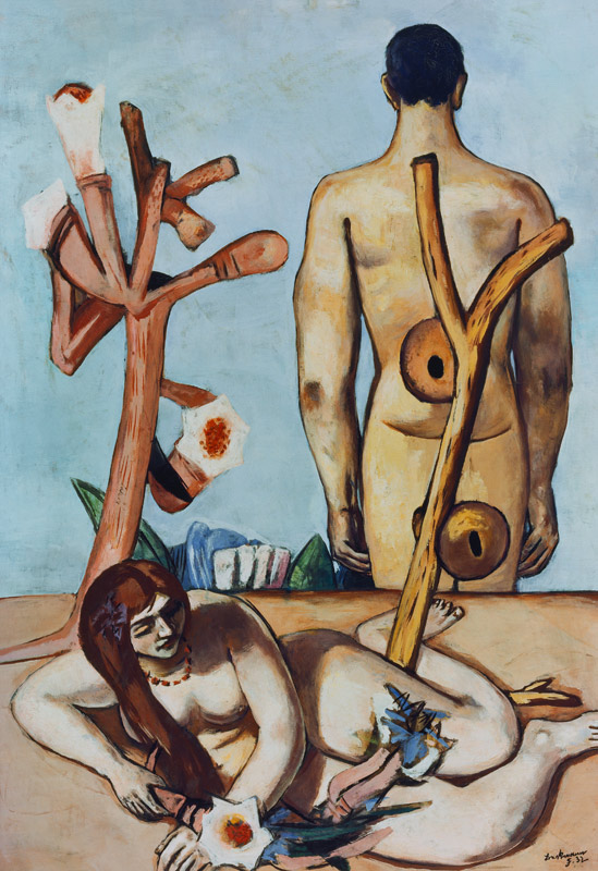 Man and Woman. 1932 (Adam and Eve) à Max Beckmann