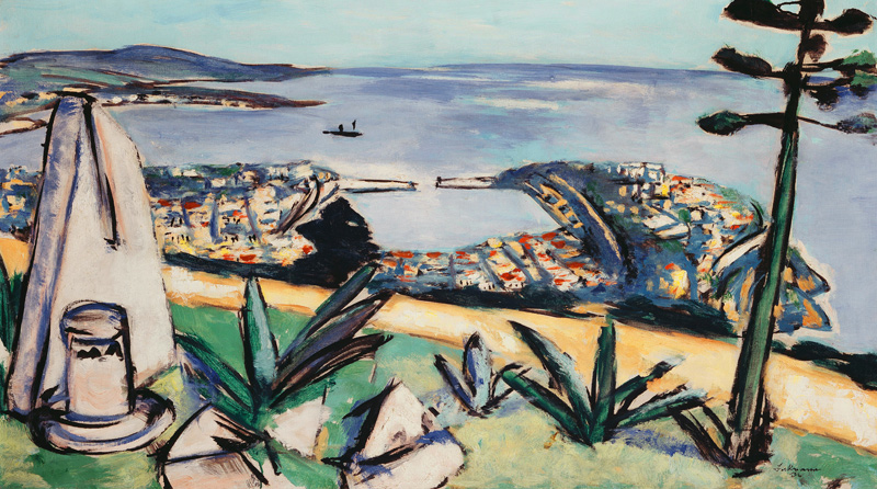 Monte Carlo, Southern Harbour (Monte Carlo, Südliche Hafenstadt). 1936 à Max Beckmann
