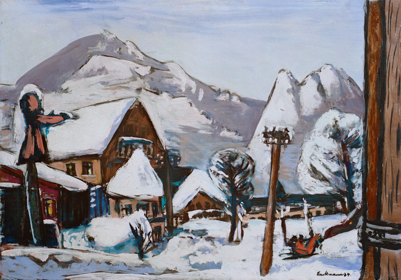 Paysage de neige, Garmisch-Partenkirchen 1934 à Max Beckmann