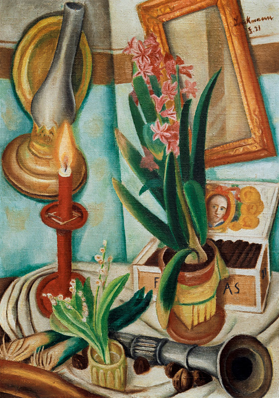 Still life with burning candle à Max Beckmann