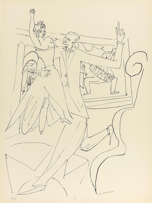 Tango, plate four from Day and Dream à Max Beckmann