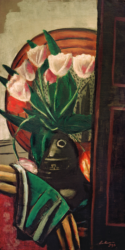 Still life with tulips à Max Beckmann