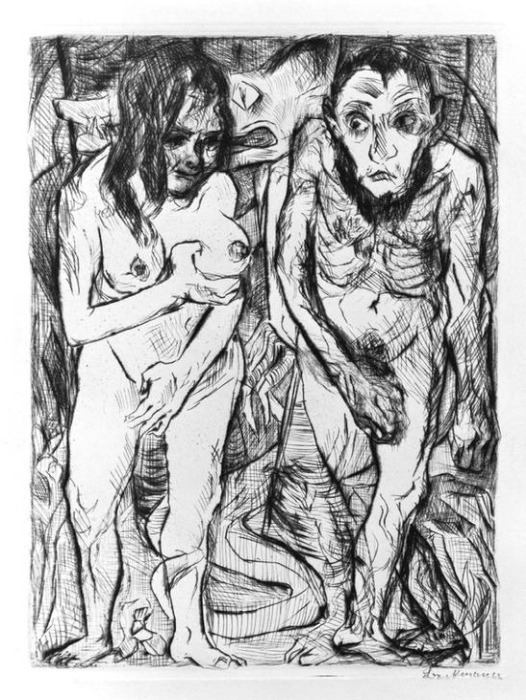 Adam and Eve à Max Beckmann
