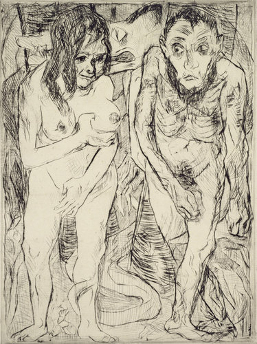 Adam and Eve. 1917 à Max Beckmann