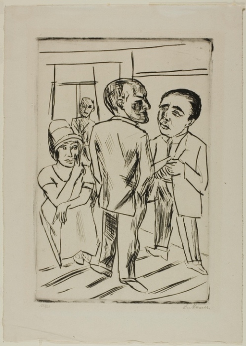 At the Hotel (The Dollar) à Max Beckmann