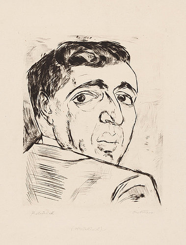 Portrait I. B. Neumann. 1919 (H. 154 II A) à Max Beckmann