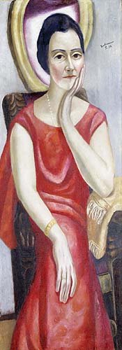 Portrait of Käthe von Porada. 1924 à Max Beckmann
