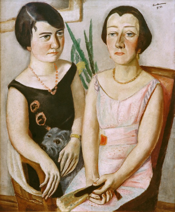 Double-Portrait of Marie Swarzenski and Carla Netter à Max Beckmann