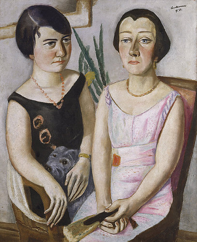 Double Portrait, Marie Swarzenski and Carola Netter. 1923 à Max Beckmann