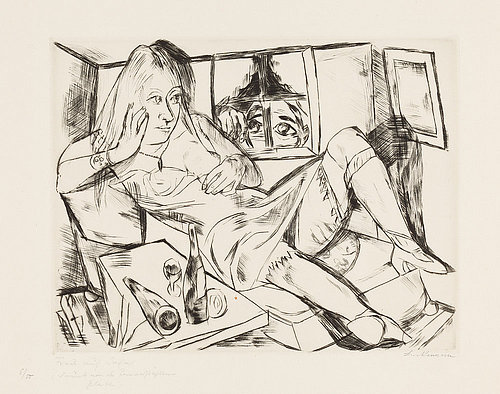 Woman in the night (Frau in der Nacht). 1920 (H. 175 B a) à Max Beckmann