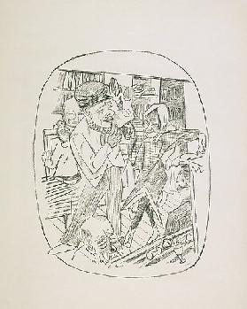 Tavern Scene, Plate 9 from the Portfolio Berliner Reise 1922. 1922.