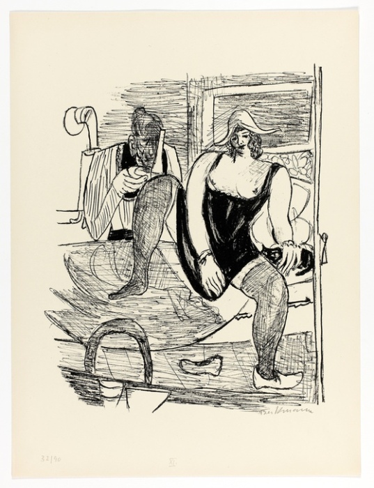 Morning, plate 11 from Day and Dream à Max Beckmann