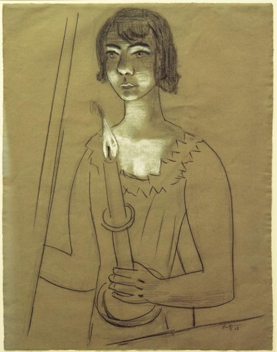 Quappi with Candle à Max Beckmann