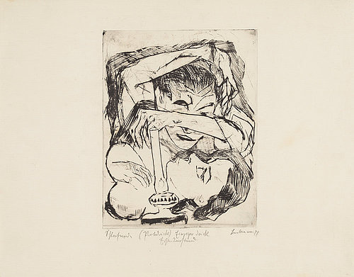Schlafende. 1917 (H 123 l.) à Max Beckmann
