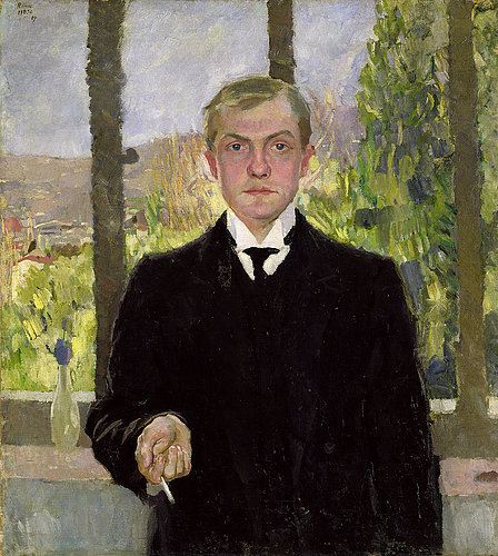 Self Portrait in Florence. 1907 à Max Beckmann
