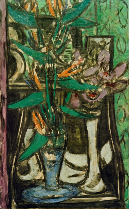 Still life with strelizia à Max Beckmann