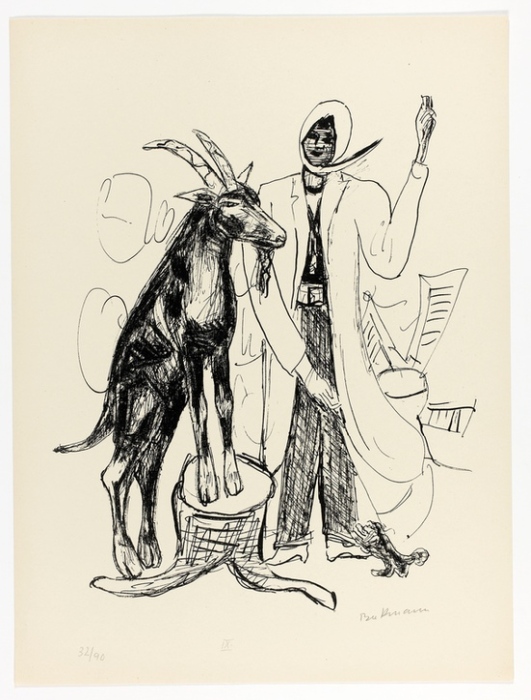 The Buck, plate nine from Day and Dream à Max Beckmann