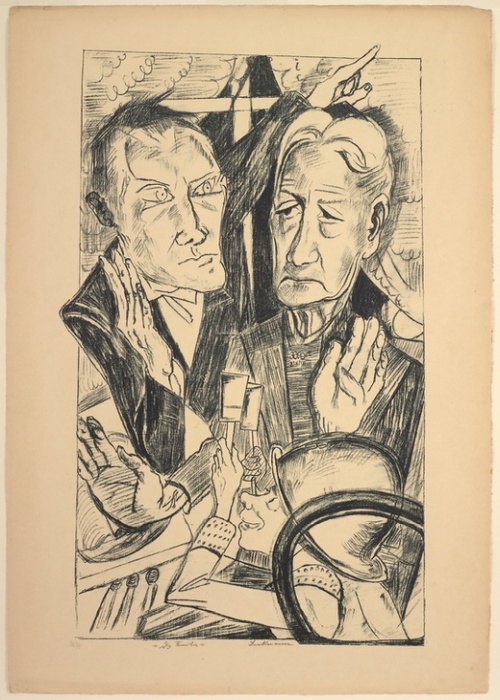 The Family, plate eleven from Die Hölle à Max Beckmann
