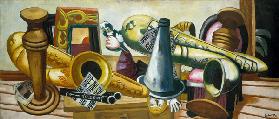 Still life with saxophones. 1926.