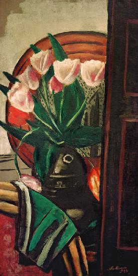 Still life with tulips