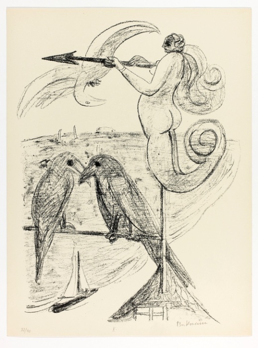 Weather-Vane, plate two from Day and Dream à Max Beckmann