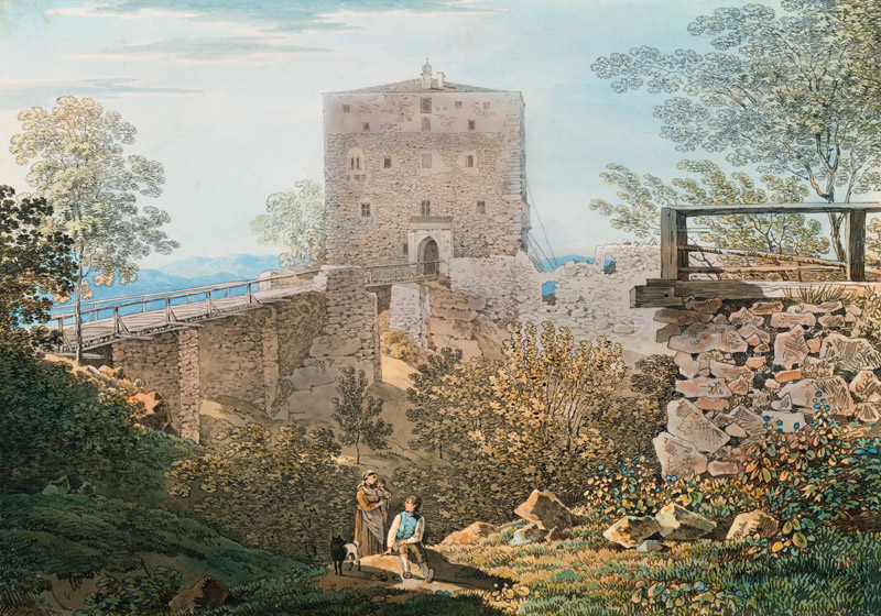 La ruine de Saldenburg à Max Joseph Wagenbauer