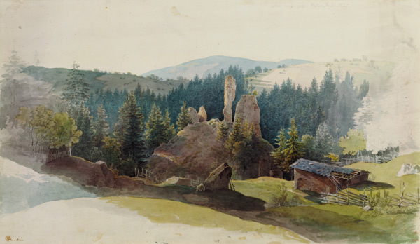 La ruine du château de Diessenstein à Max Joseph Wagenbauer