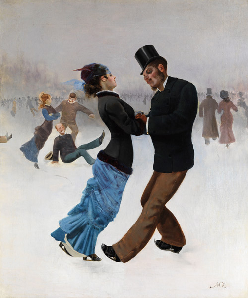 Ice Skaters à Max Klinger