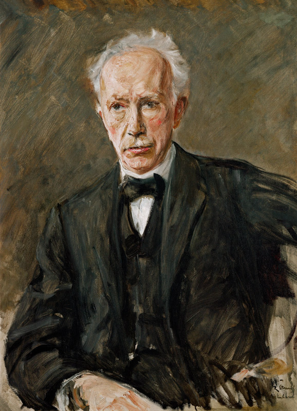 portrait du compositeur Richard Strauss à Max Liebermann