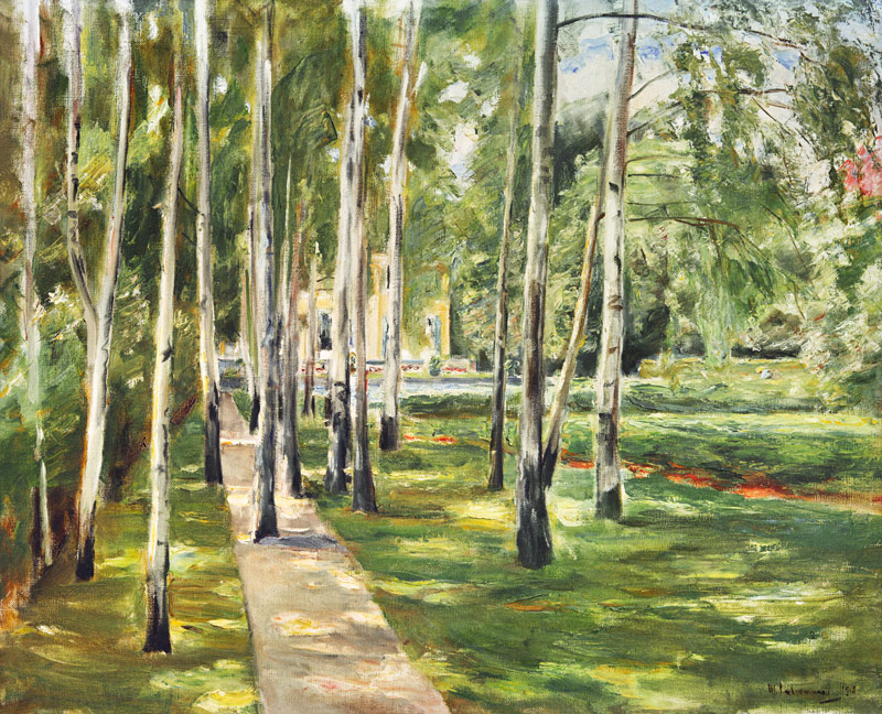 l'allée de bouleaux dans le jardin de Wannsee après ouest à Max Liebermann