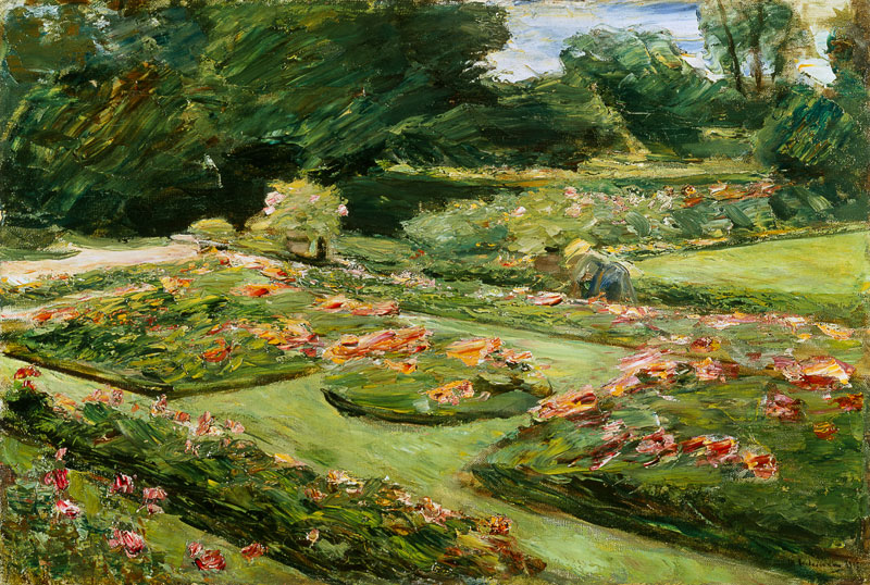 La terrasse de fleurs dans le jardin de Wannse à Max Liebermann