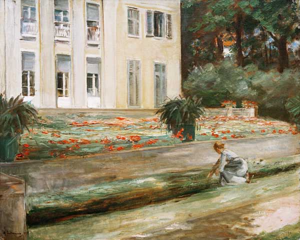 La terrasse de fleurs dans le jardin de Wannsee après nord-ouest à Max Liebermann