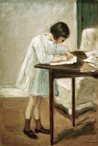 La petite-fille en l'écriture à Max Liebermann