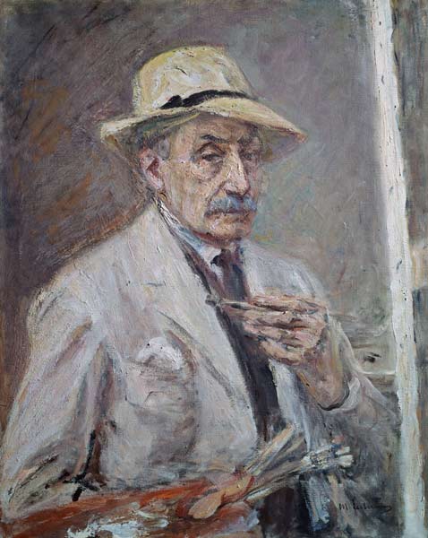 auto-portrait à Max Liebermann