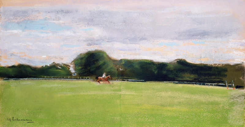 The Polo Field in Jenischs Park, 1902 (pastel on paper) à Max Liebermann